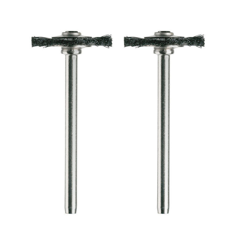 Cepillo de nailon Dremel de 3/4 pulg. x 1-3/4 pulg. de largo, paquete de 2
