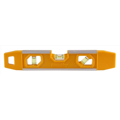 Johnson 9 in. Aluminum Magnetic Torpedo Level 3 vial