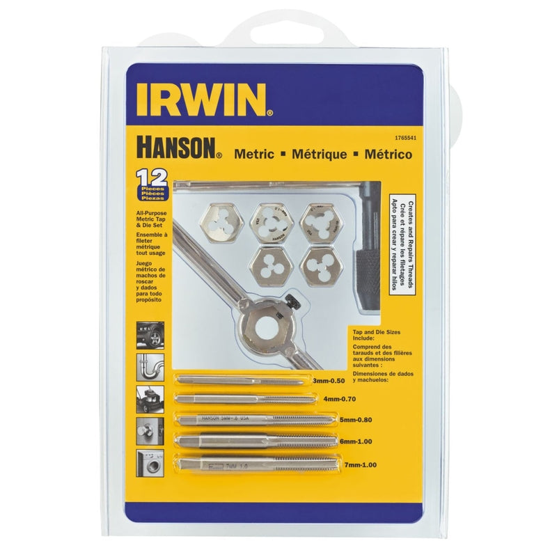 Irwin Hanson Metric 3 - 7 mm Tap and Die Set