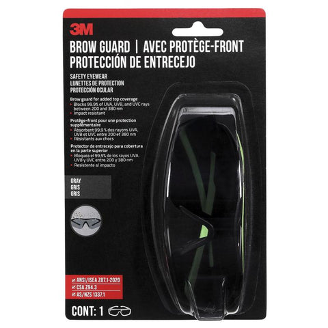 3M Anti-Fog Safety Glasses Gray Lens Black Frame 1 pc