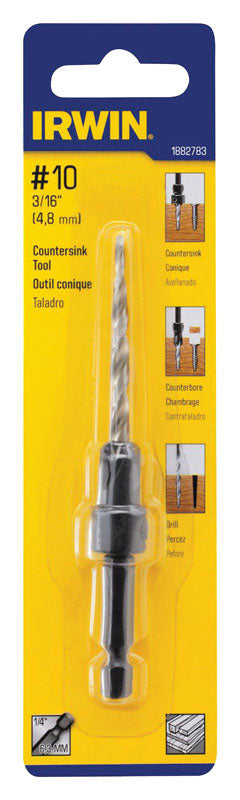IRWIN 3/16 in. D X 4.25 in. L High Speed Steel Wood Countersink 1 pc