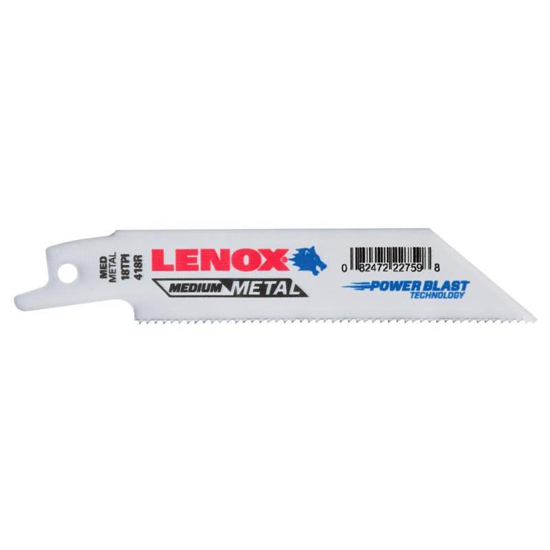 LENOX METALWOLF 4 in. Bi-Metal WAVE EDGE Reciprocating Saw Blade 18 TPI 1 blade (Pack of 50)