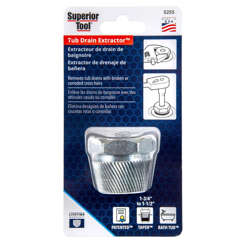 Extractor de desagüe para tina de herramientas Superior, 1 pieza