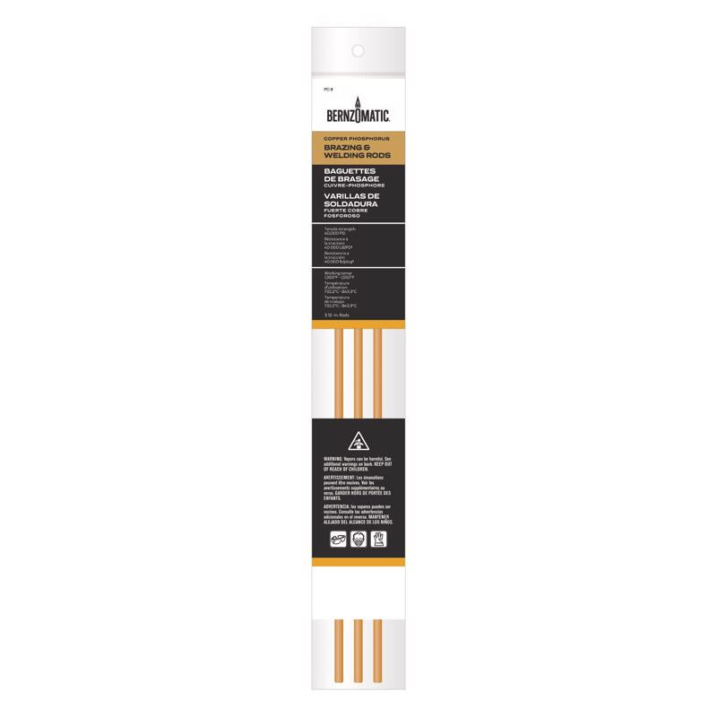 Bernzomatic 1/5 in. D X 12 in. L Copper Soldering Rods 3 pk (Pack of 6)