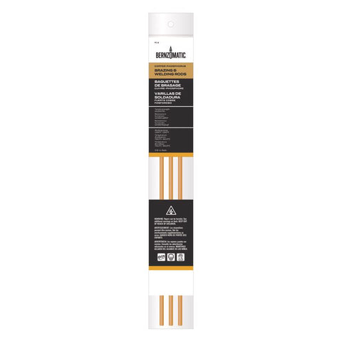 Bernzomatic 1/5 in. D X 12 in. L Copper Soldering Rods 3 pk (Pack of 6)