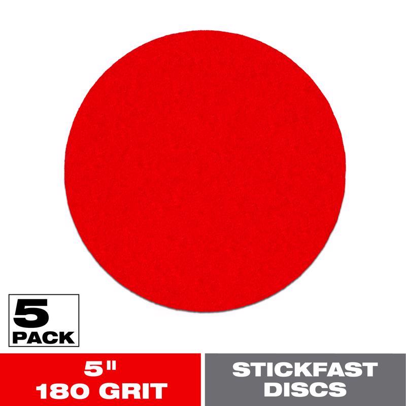 Diablo StickFast 5 in. Ceramic Blend Adhesive Sanding Disc 180 Grit Fine 5 pk