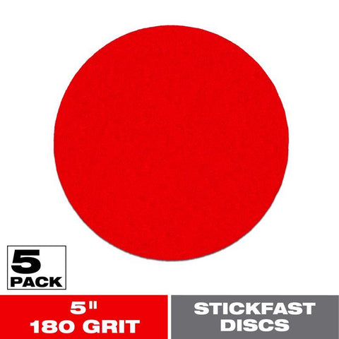 Diablo StickFast 5 in. Ceramic Blend Adhesive Sanding Disc 180 Grit Fine 5 pk