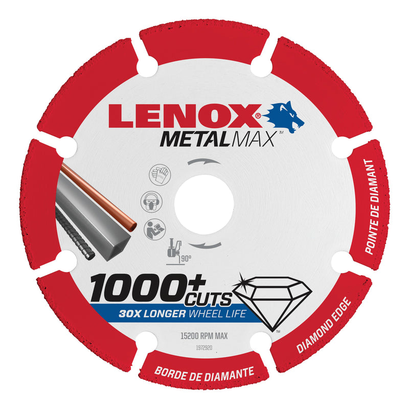 LENOX MetalMax 3 in. D X 3/8 in. X .050 in. thick Diamond/Metal Metal Cut-Off Blade 1 pc