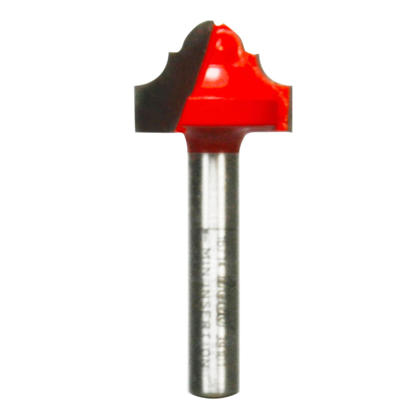 Fresa de carburo Freud para ranura de media caña y bisel, 3/4 pulg. de diámetro x 5/32 pulg. x 1-3/4 pulg. de largo