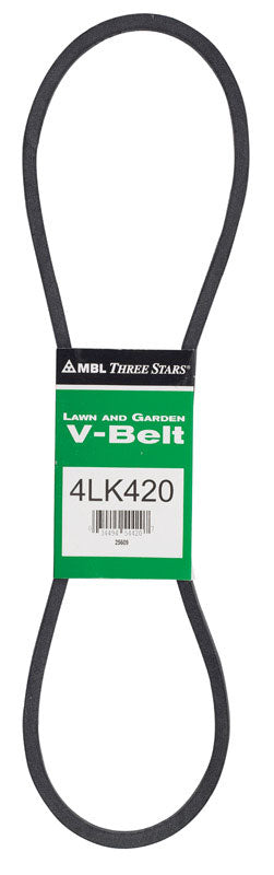Correa trapezoidal estándar Mitsuboshi Super KB de 0,5 pulg. de ancho x 42 pulg. de largo para cortacéspedes de tractor