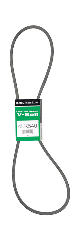 Mitsuboshi Super KB Standard V-Belt 0.5 in. W X 54 in. L For Riding Mowers