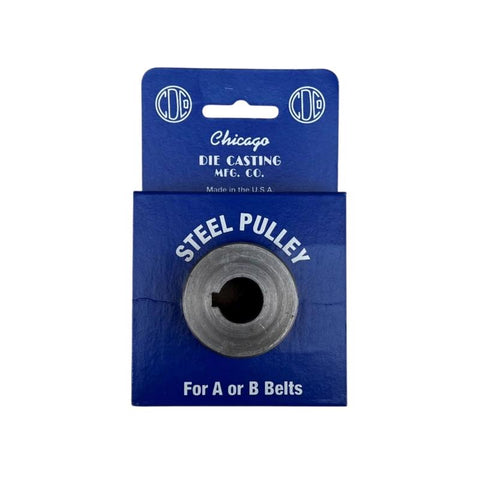 Chicago Die Cast 3 in. D Steel Pulley