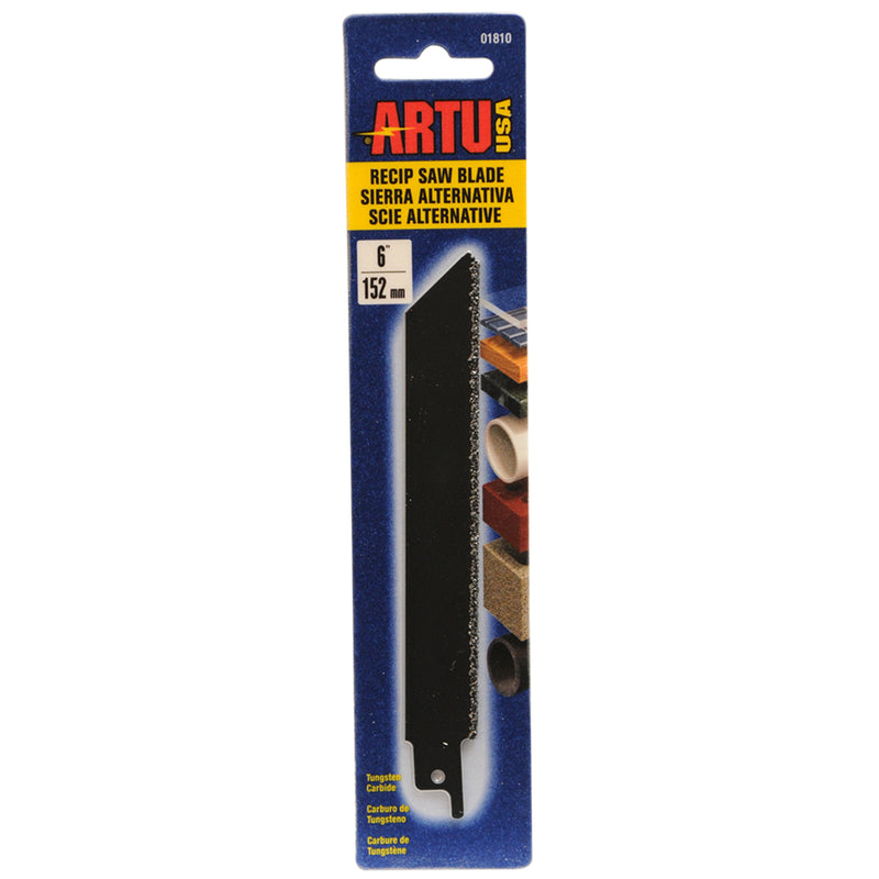 ARTU 6 in. Tungsten Carbide Reciprocating Saw Blade 1 pk