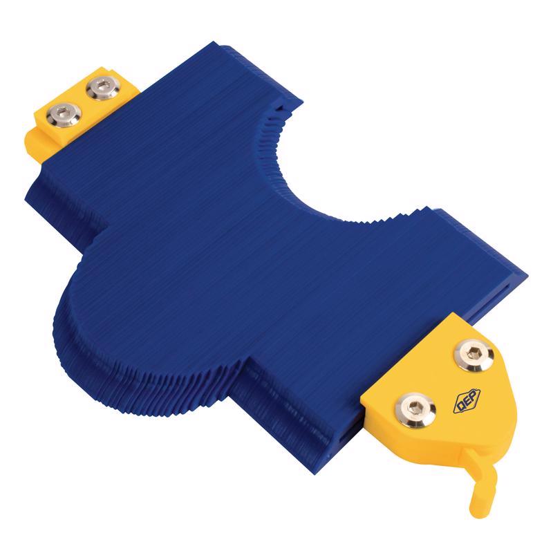 QEP Calibrador de contorno de plástico 6 pulg. de alto x 4 pulg. de ancho x 1/4 pulg. de largo, paquete de 1