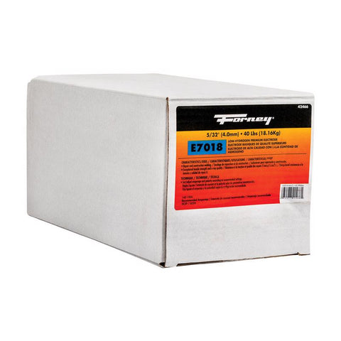 Forney 5/32 in. D X 15 in. L E7018 Mild Steel Low-Hydrogen Welding Electrodes 84000 psi 40 lb (Pack of 2)