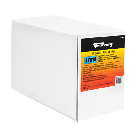 Forney 1/8 in. D X 15 in. L E7018 Mild Steel Low-Hydrogen Welding Electrodes 84000 psi 40 lb 4 pk