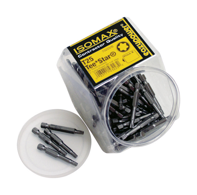 Eazypower Isomax Torx T25 X 2 in. L Tee Star Impact Power Bit Steel 1 box (Pack of 50)