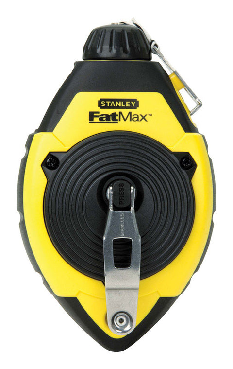 Stanley FatMax Black/Yellow Chalk Line Reel 100 ft.