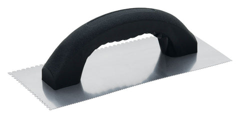 Hyde Economy 4-1/4 in. W X 9-1/4 in. L Silver Polypropylene/Steel U-Notch Trowel (Pack of 10)