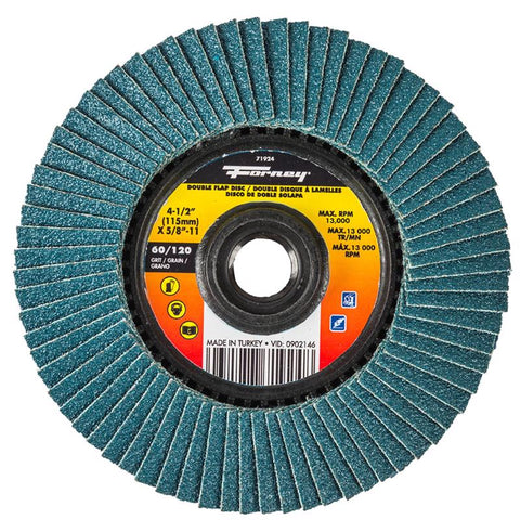 Forney 4-1/2 in. D X 1/4 in. thick Metal Grinding Wheel 1 pc