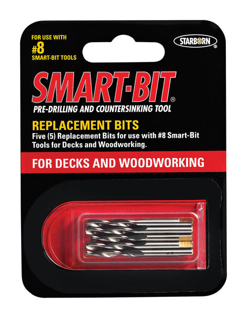 Starborn Smart-Bit #8 X 0.125 in. L Stainless Steel Replacement Bit 5 pc