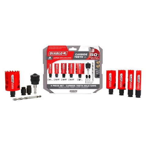 Diablo Mandrel 2-3/8 in. L Hole Saw Kit Arbor Included