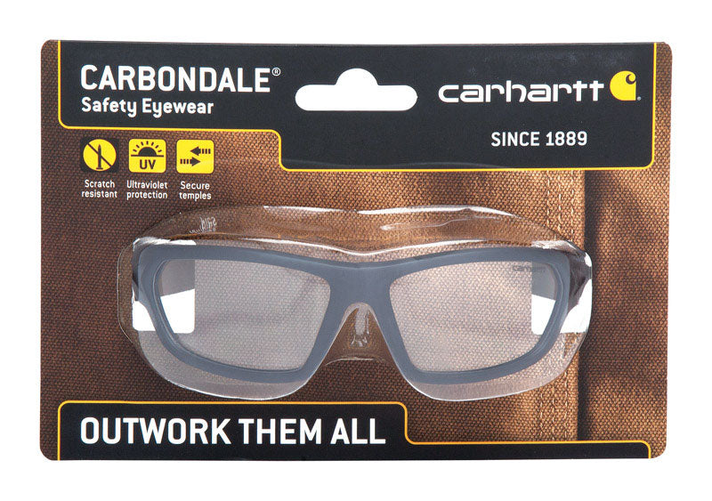 Gafas de seguridad Carhartt Carbondale antivaho, lente transparente, montura negra, 1 ud.
