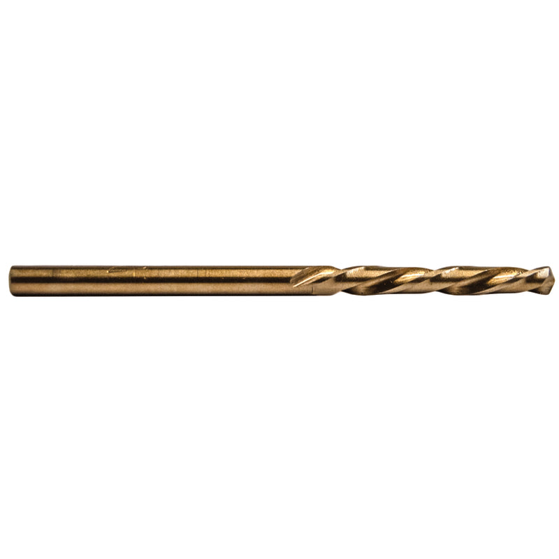Century Drill & Tool Left 1/8 in. X 2-1/4 in. L Cobalt Steel Stubby Drill Bit Straight Shank 1 pc