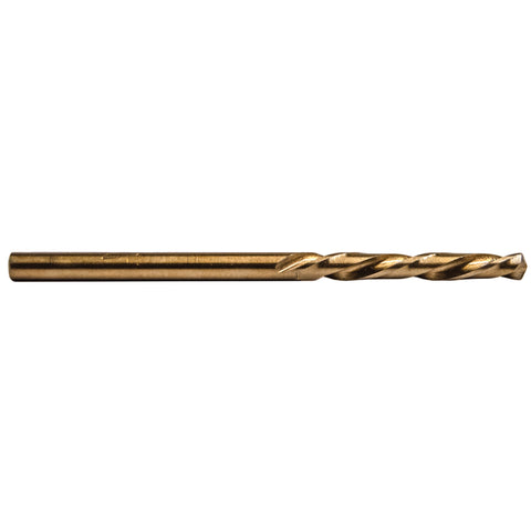 Century Drill & Tool Left 1/8 in. X 2-1/4 in. L Cobalt Steel Stubby Drill Bit Straight Shank 1 pc