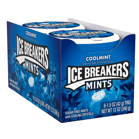 ICE BREAKERS Mints 1.5 oz Tins, 8 Count