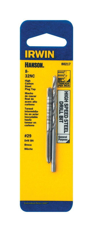Irwin Hanson SAE No. 29 8-32 Tap and Drill Combo Set (Pack of 3)
