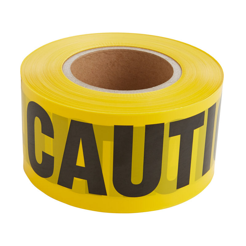 Irwin Strait-Line 1000 ft. L X 3 in. W PVC Caution Barricade Tape Yellow (Pack of 8)