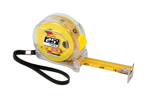 Performance Tool 25 ft. L X 1 in. W Double Sided Tape Measure 1 pk (Pack of 8)