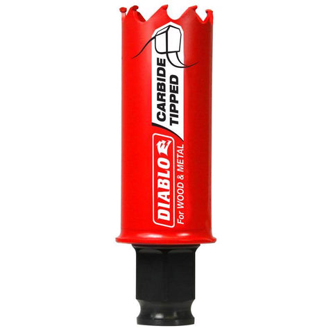 Diablo Snap-Lock Plus 1-1/16 in. Carbide Tipped 2-3/8 in. L X 3/8 in. D Hole Saw