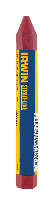 Irwin Strait-Line 4 oz Standard Marking Chalk Red 1 pk (Pack of 12)