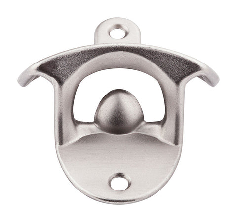 National Hardware Satin Nickel Zinc Manual Bottle Opener (Pack of 5)