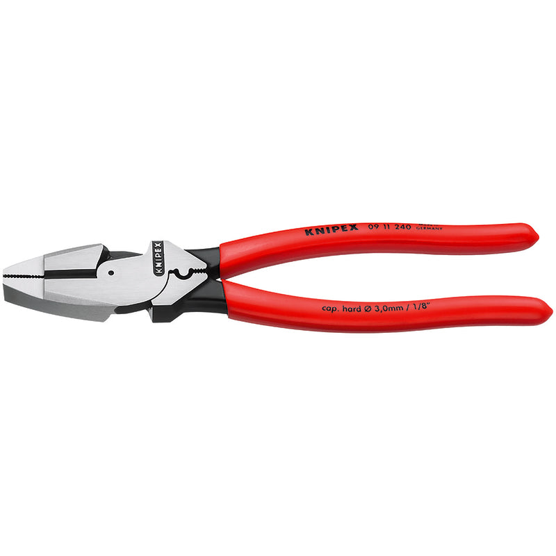 Knipex 9.5 in. Steel Lineman's Crimping Pliers