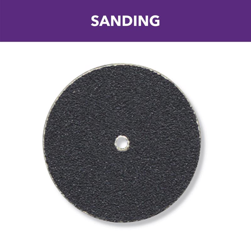 Dremel 1 in. Emery Center Mount Sanding Disc 180 Grit Coarse 36 pk