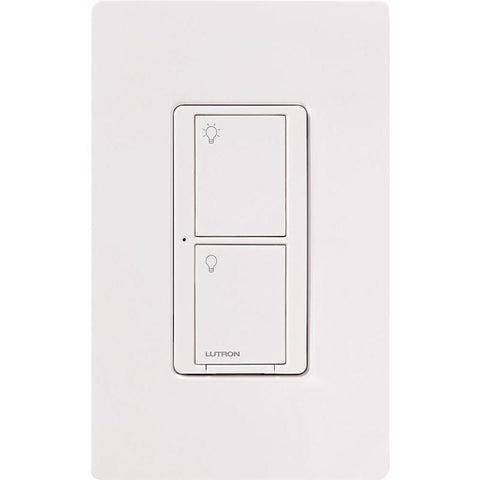 Lutron Caseta 5 amps Single Pole Wireless Smart-Enabled Rocker Switch White 1 pk