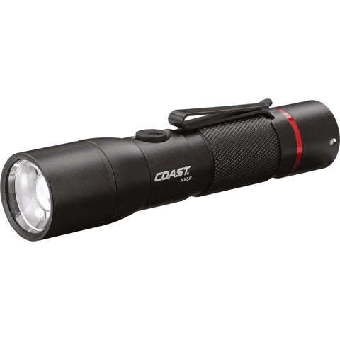Coast HX5R 340 lm Black LED Rechargeable Rechargeable Flashlight CR123 Battery