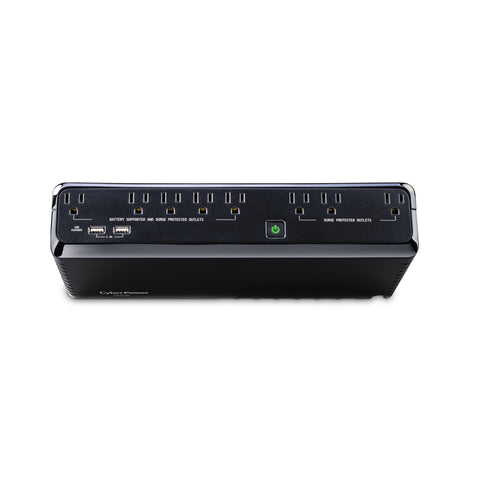 CyberPower 5 ft. L 8 outlets Battery Backup/Surge Protector Black 890 J