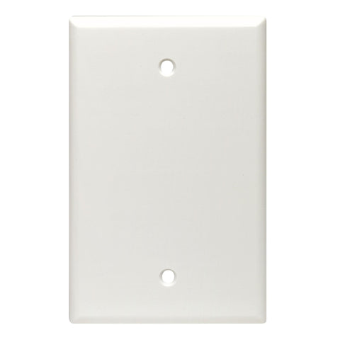 Leviton White 1 gang Thermoset Plastic Blank Wall Plate 1 pk