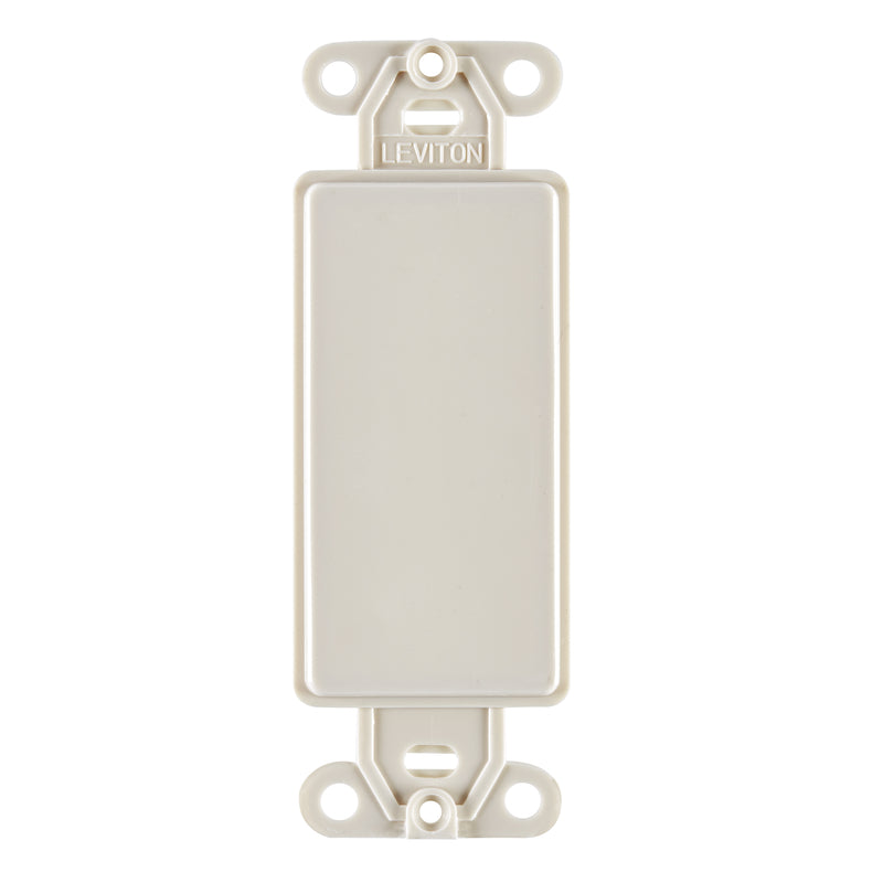 Leviton Light Almond 1 gang Nylon Blank Wall Plate 1 pk