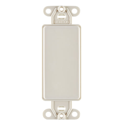 Leviton Light Almond 1 gang Nylon Blank Wall Plate 1 pk
