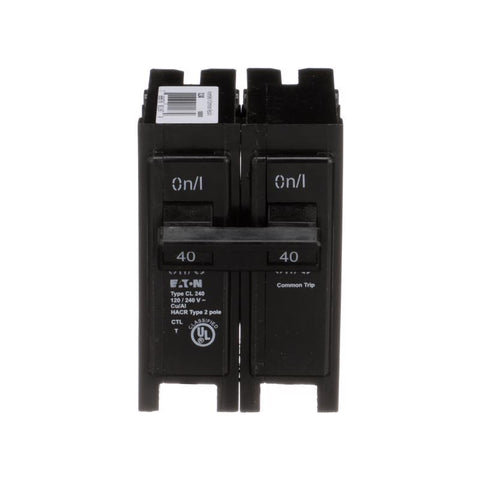 Eaton 40 amps Plug In 2-Pole Circuit Breaker
