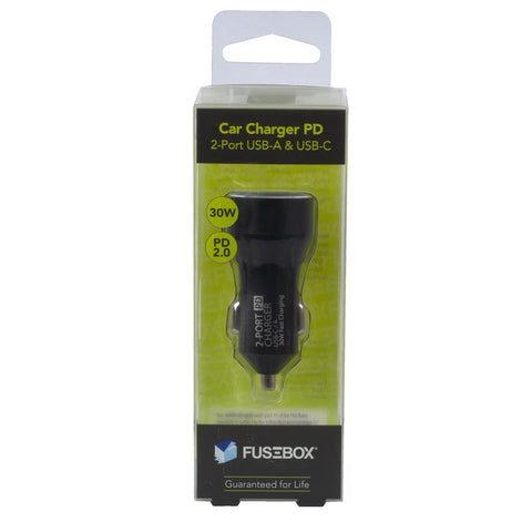 Fusebox USB Car Charger 1 pk (Pack of 6)