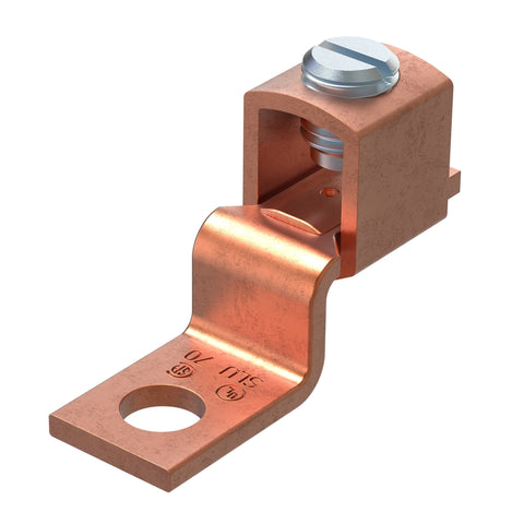 Terminal de cobre Gardner Bender 8-2 AWG con desplazamiento, paquete de 2