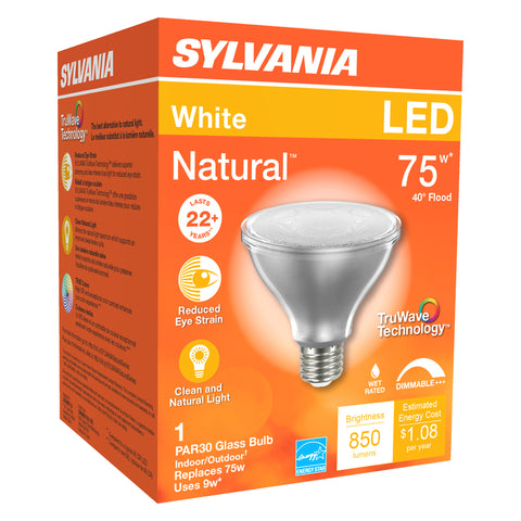 Sylvania Natural PAR30 E26 (Medium) LED Bulb White 75 Watt Equivalence 1 pk