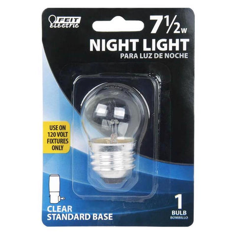 Feit 7.5 W S11 Nightlight Incandescent Bulb E26 (Medium) Clear 1 pk (Pack of 72)
