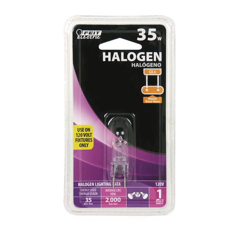 Feit Halogen 35 W JCD Specialty Halogen Bulb 200 lm Warm White 1 pk